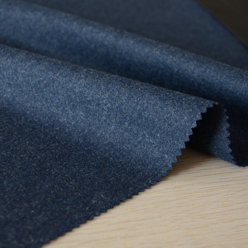 100% Wool Custom Suit Luxury Blue Grey Flannel Business Suits For Men,