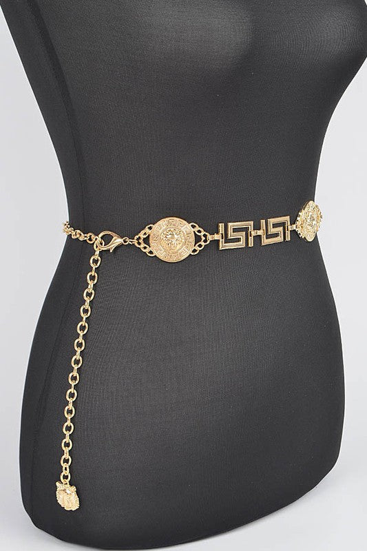 Medallion Iconic Fashion Chain Belt