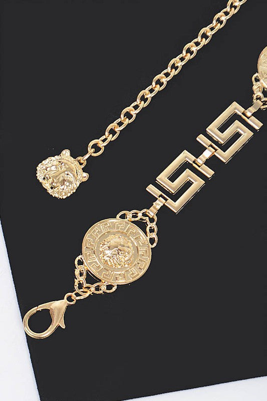 Medallion Iconic Fashion Chain Belt