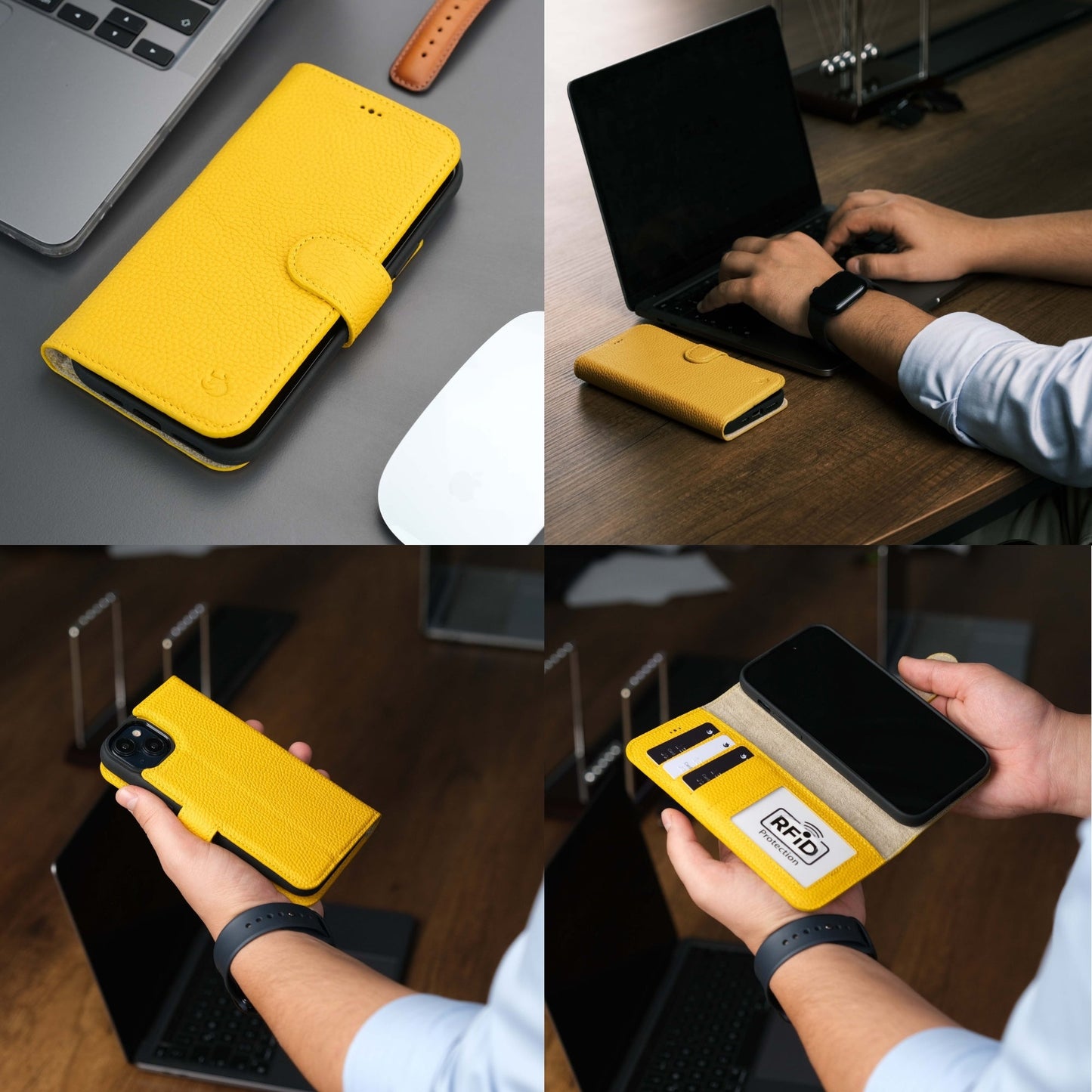 Casper Leather iPhone 14 Wallet Case | MagSafe
