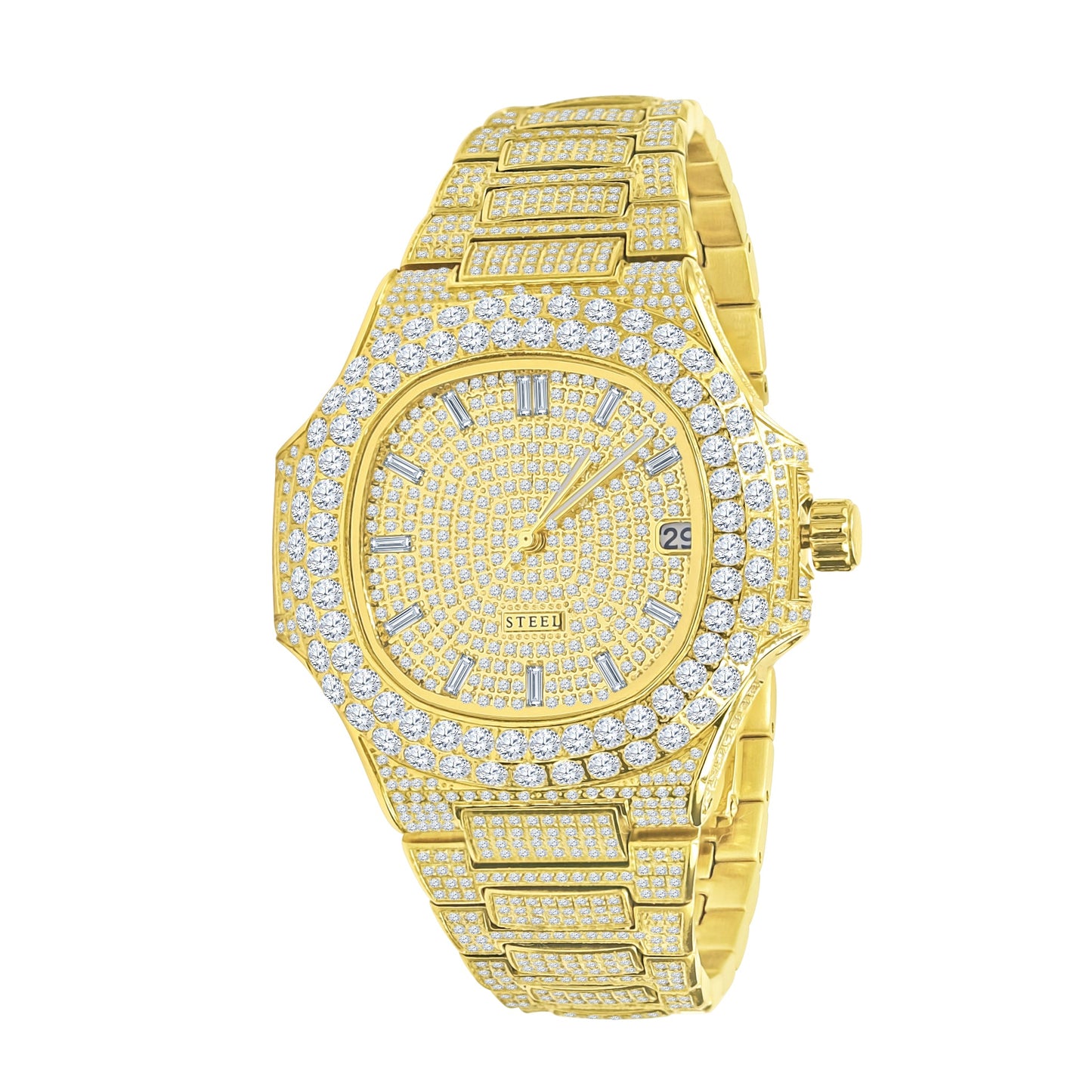 LORD STEEL CRYSTAL WATCH