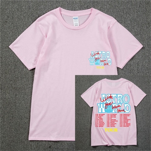 New Summer Hip Hop T Shirt Men Women Cactus Jack Astroworld Harajuku