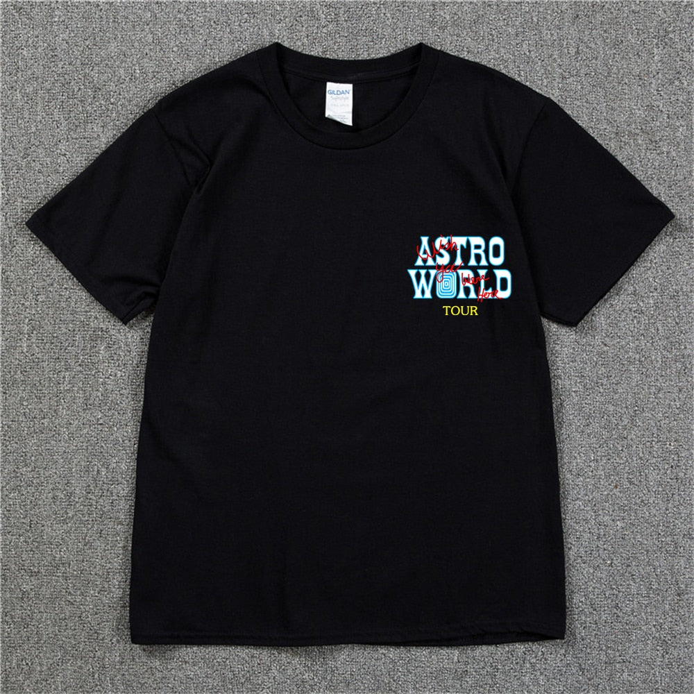 New Summer Hip Hop T Shirt Men Women Cactus Jack Astroworld Harajuku