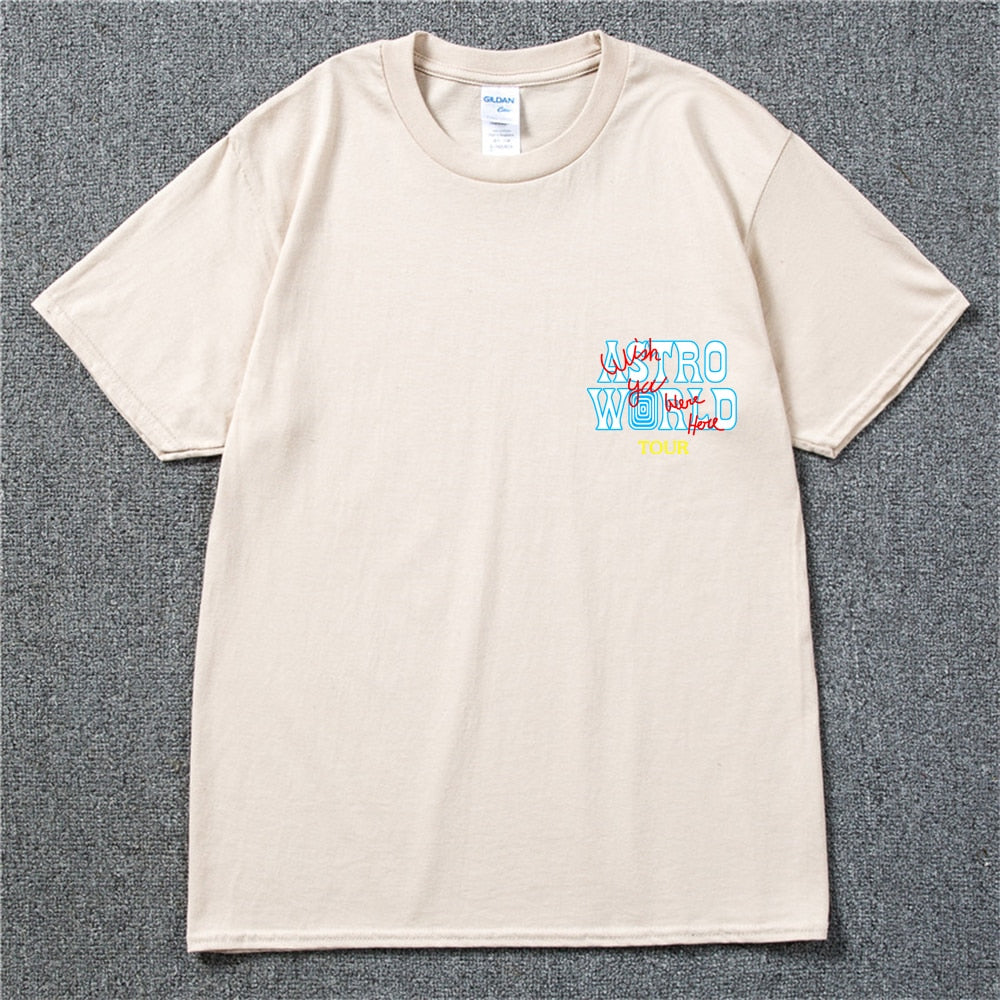 New Summer Hip Hop T Shirt Men Women Cactus Jack Astroworld Harajuku