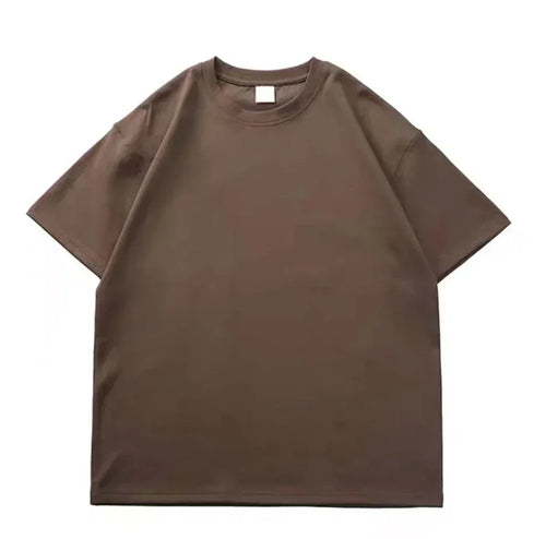400G Heavy Duty Short Sleeve T-shirt Men Summer Cotton Thick Small