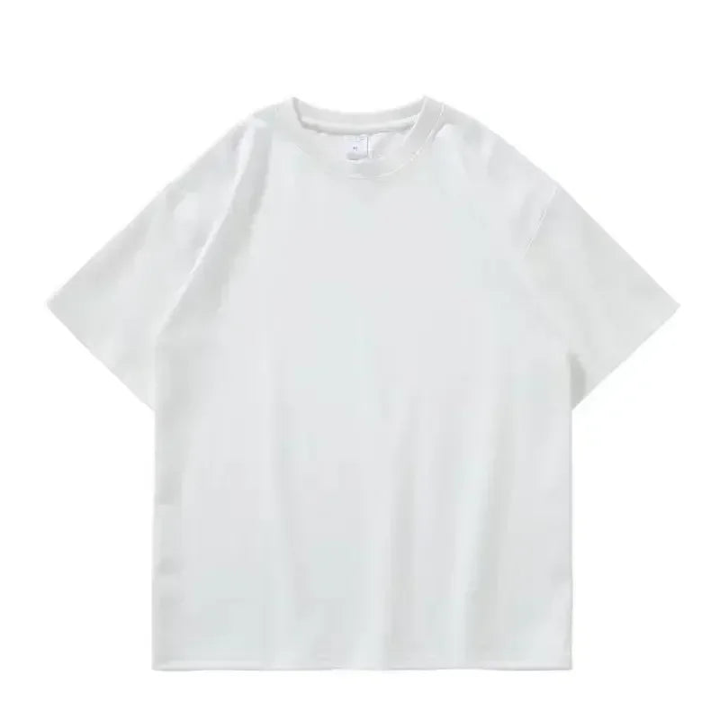 400G Heavy Duty Short Sleeve T-shirt Men Summer Cotton Thick Small