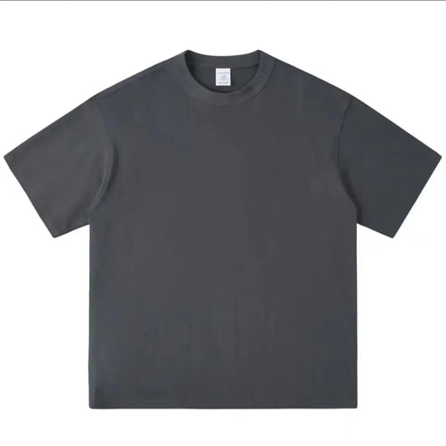 400G Heavy Duty Short Sleeve T-shirt Men Summer Cotton Thick Small