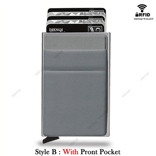 Rfid Credit Card Holder Men Thin Slim Mini Minimalist Wallets Luxury