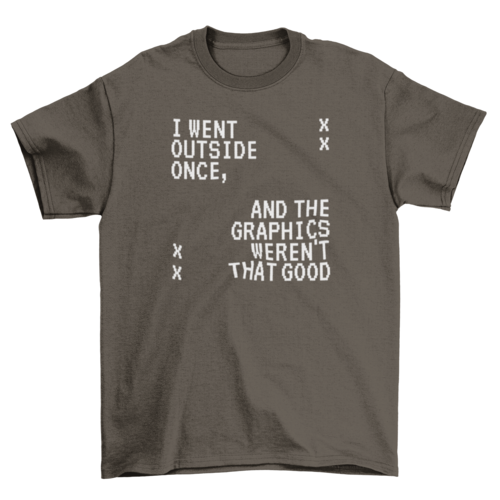 Computer graphics funny quote t-shirt