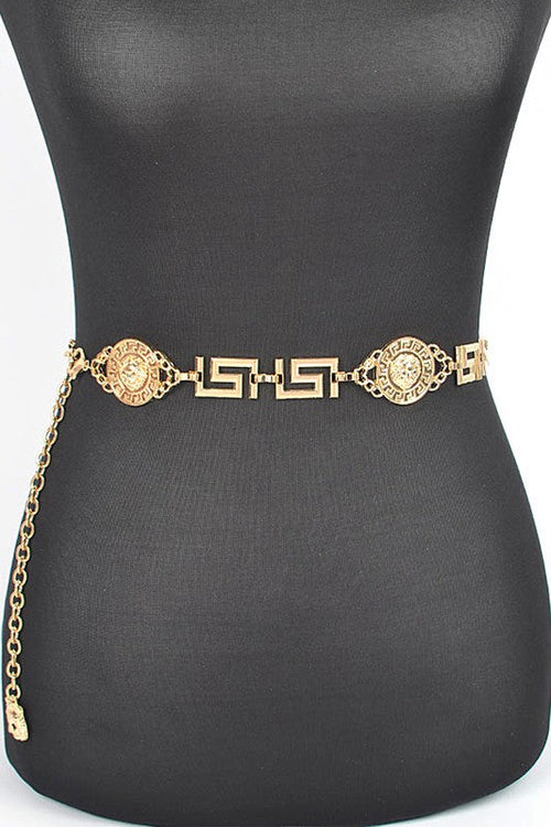 Medallion Iconic Fashion Chain Belt