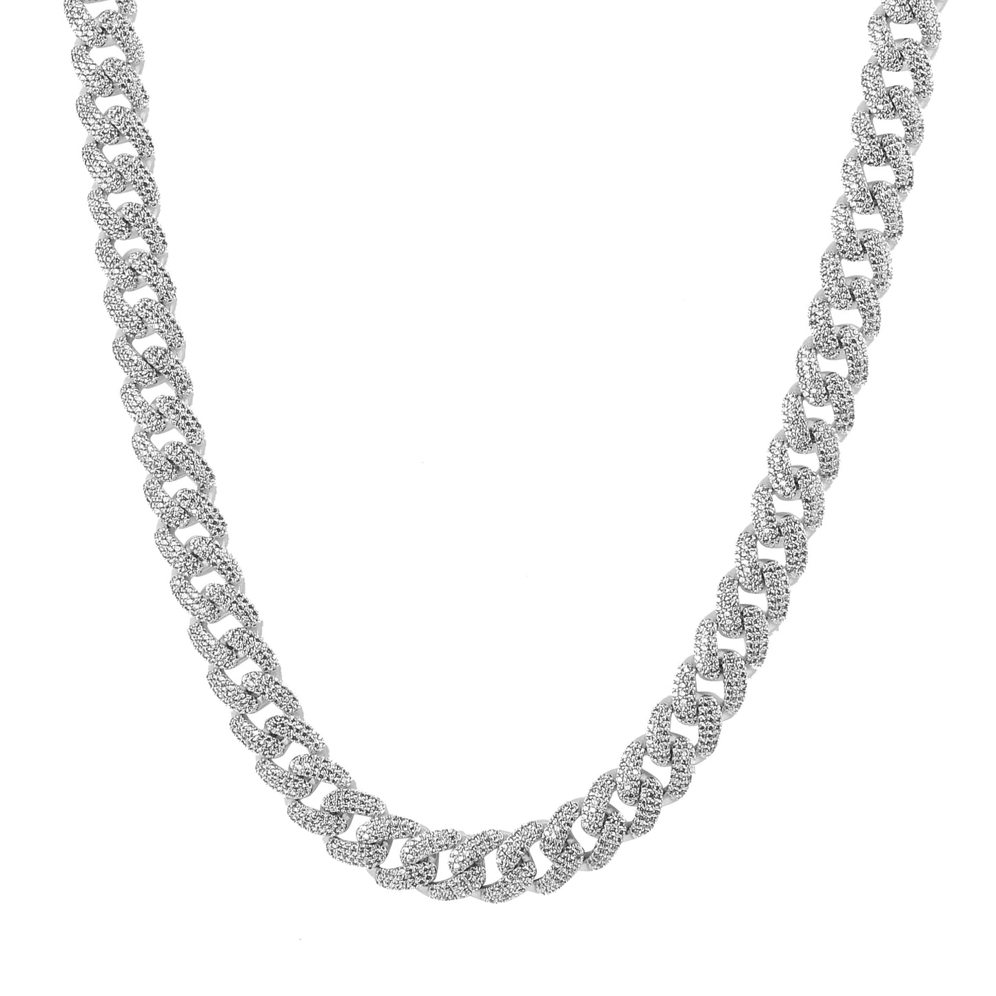 MONEYED 12MM 925 MOISSANITE CUBAN CHAIN