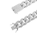MONEYED 12MM 925 MOISSANITE CUBAN CHAIN