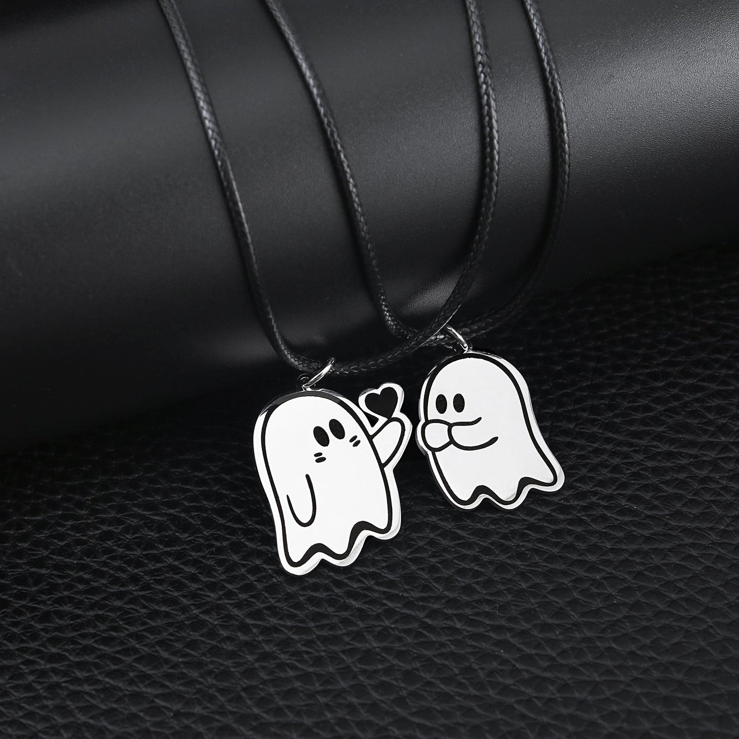 Halloween Cute Love Ghost Necklace Couple Pendant Necklace Men Women