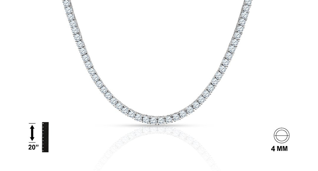 925 Sterling Silver Chain with CZ