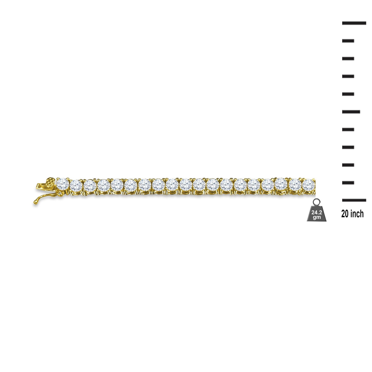 DAZE 3MM CZ Tennis Choker Chain