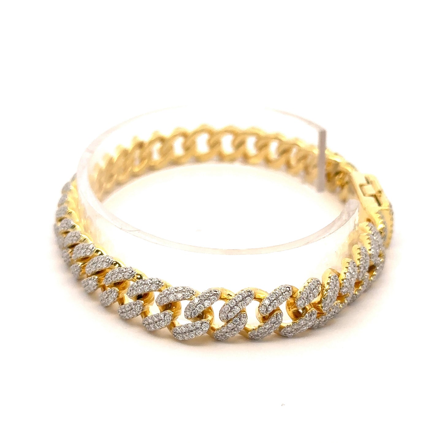 QUINOXITE 8MM STERLING SILVER CUBAN BRACELET