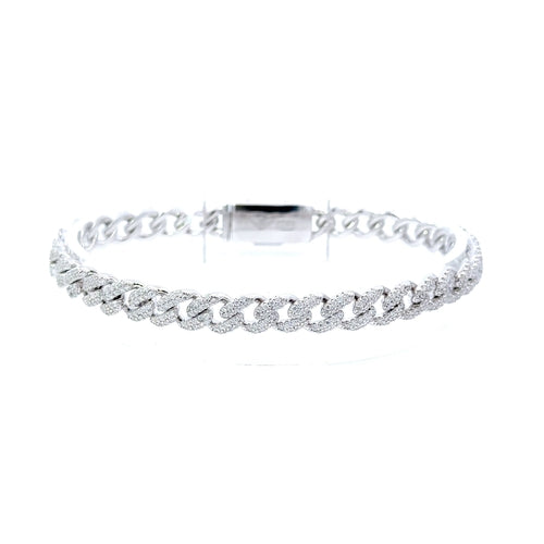 BIBELOT 6MM  925 Silver Cuban Bracelet