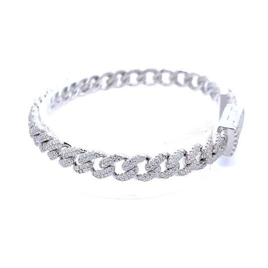 BIBELOT 6MM  925 Silver Cuban Bracelet