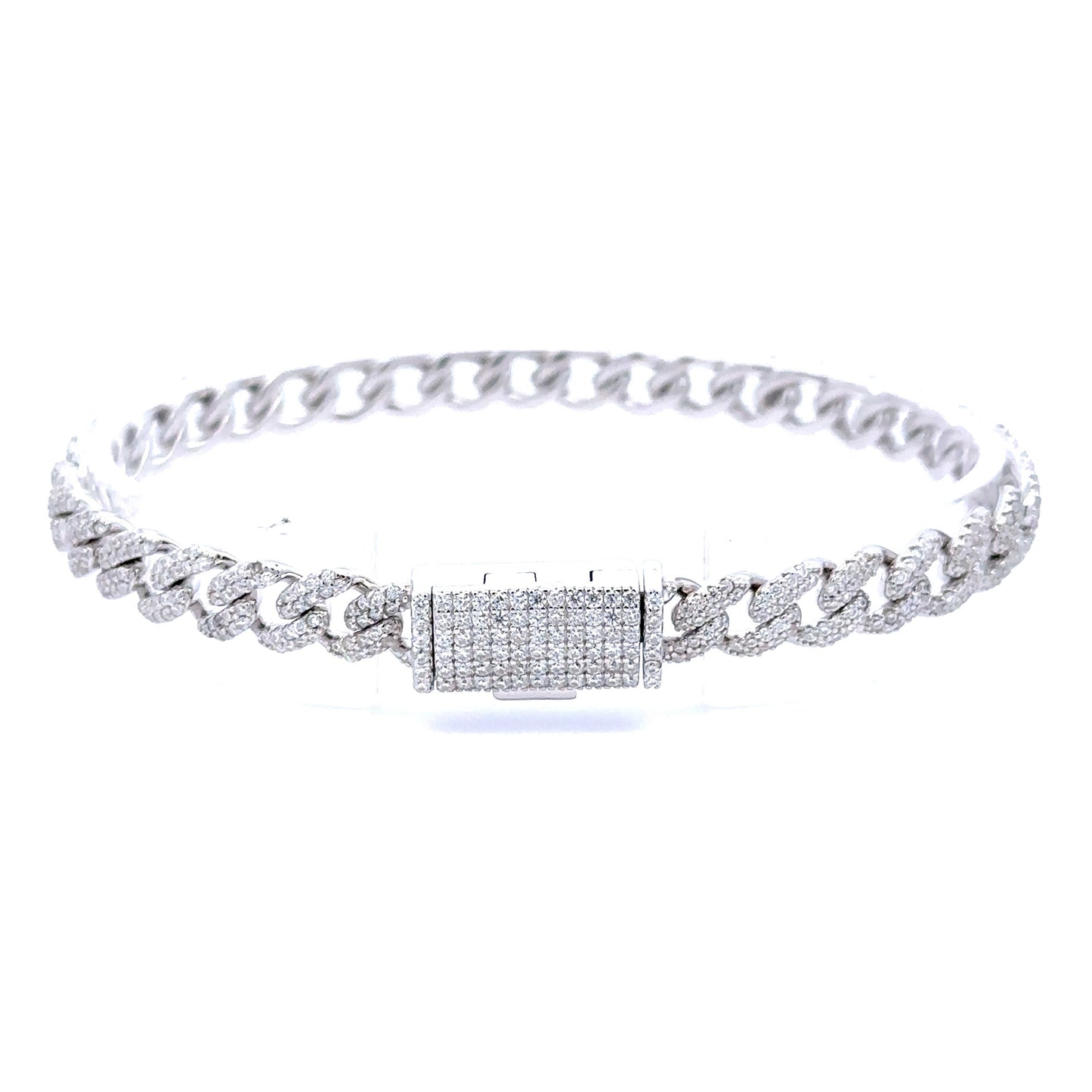 BIBELOT 6MM  925 Silver Cuban Bracelet