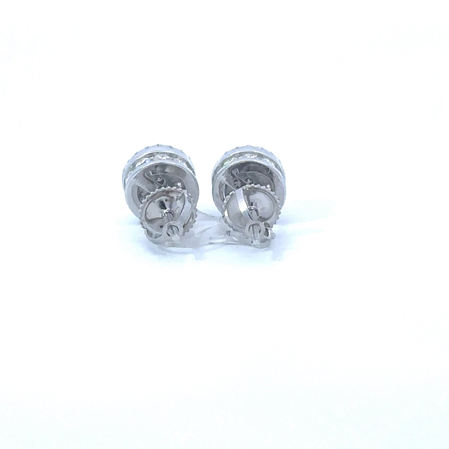 DRACONIS 0.24 CTW 925 RHODIUM MOISSANITE ICED OUT EARRING