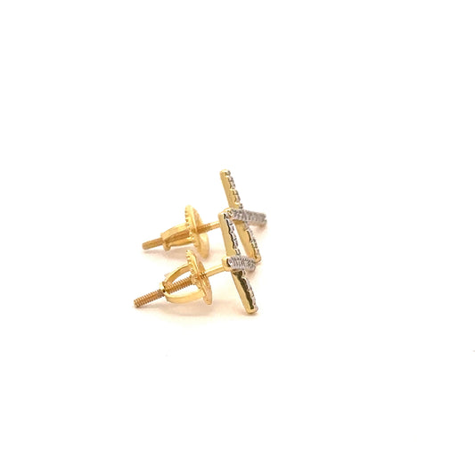 PRISMATIC 1.16 CTW 925 RHODIUM MOISSANITE ICED OUT EARRING