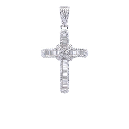 ORENDA 2.24 CTW 925 CZ MOISSANITE RHODIUM PENDANT