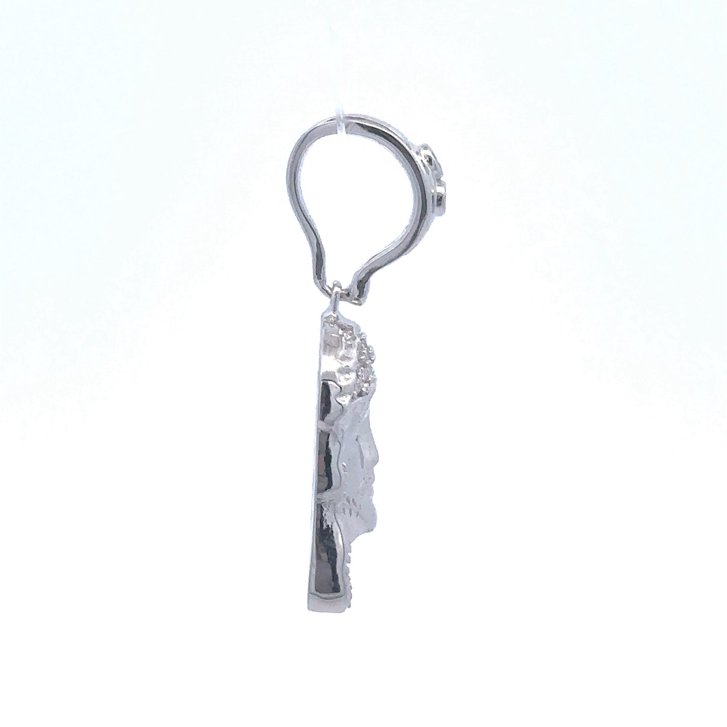 ALAREALIS 0.12 CTW 925 CZ MOISSANITE RHODIUM PENDANT