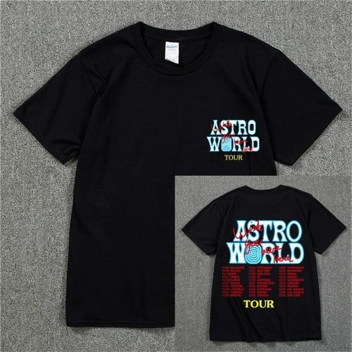 New Summer Hip Hop T Shirt Men Women Cactus Jack Astroworld Harajuku