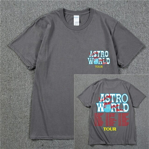 New Summer Hip Hop T Shirt Men Women Cactus Jack Astroworld Harajuku