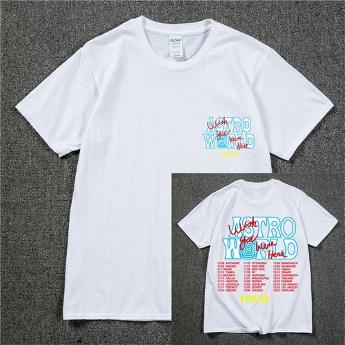New Summer Hip Hop T Shirt Men Women Cactus Jack Astroworld Harajuku