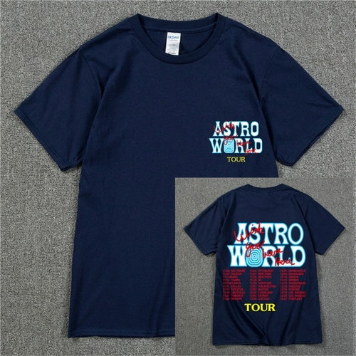 New Summer Hip Hop T Shirt Men Women Cactus Jack Astroworld Harajuku
