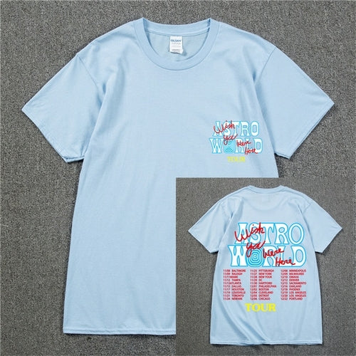 New Summer Hip Hop T Shirt Men Women Cactus Jack Astroworld Harajuku