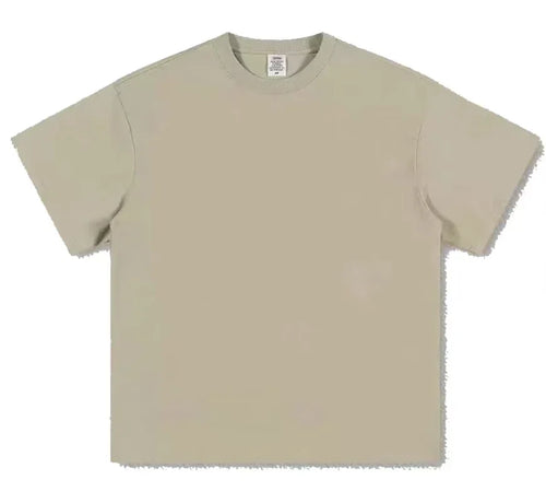 400G Heavy Duty Short Sleeve T-shirt Men Summer Cotton Thick Small