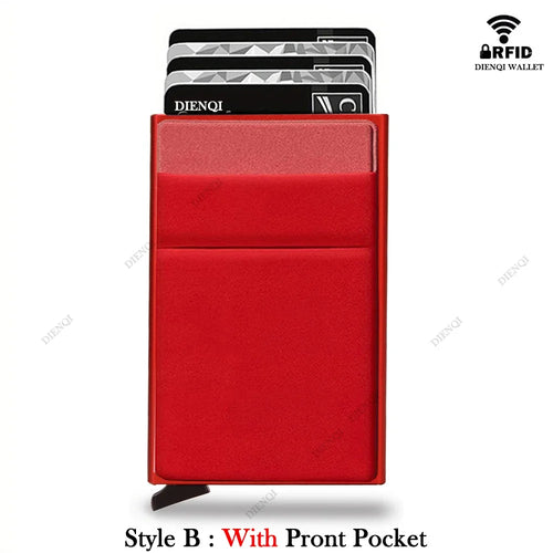 Rfid Credit Card Holder Men Thin Slim Mini Minimalist Wallets Luxury