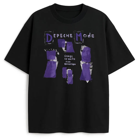 Vintage Summer Depeche Mode Men T-shirts Rock Hiphop Street Band