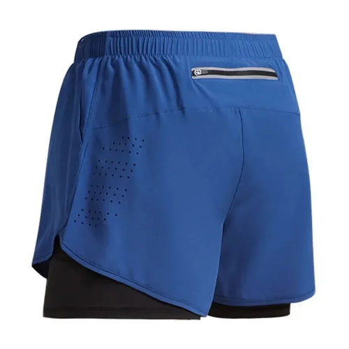 2025New Men's Fitness Training Shorts Summer 2 In 1 Quick Dry Gym