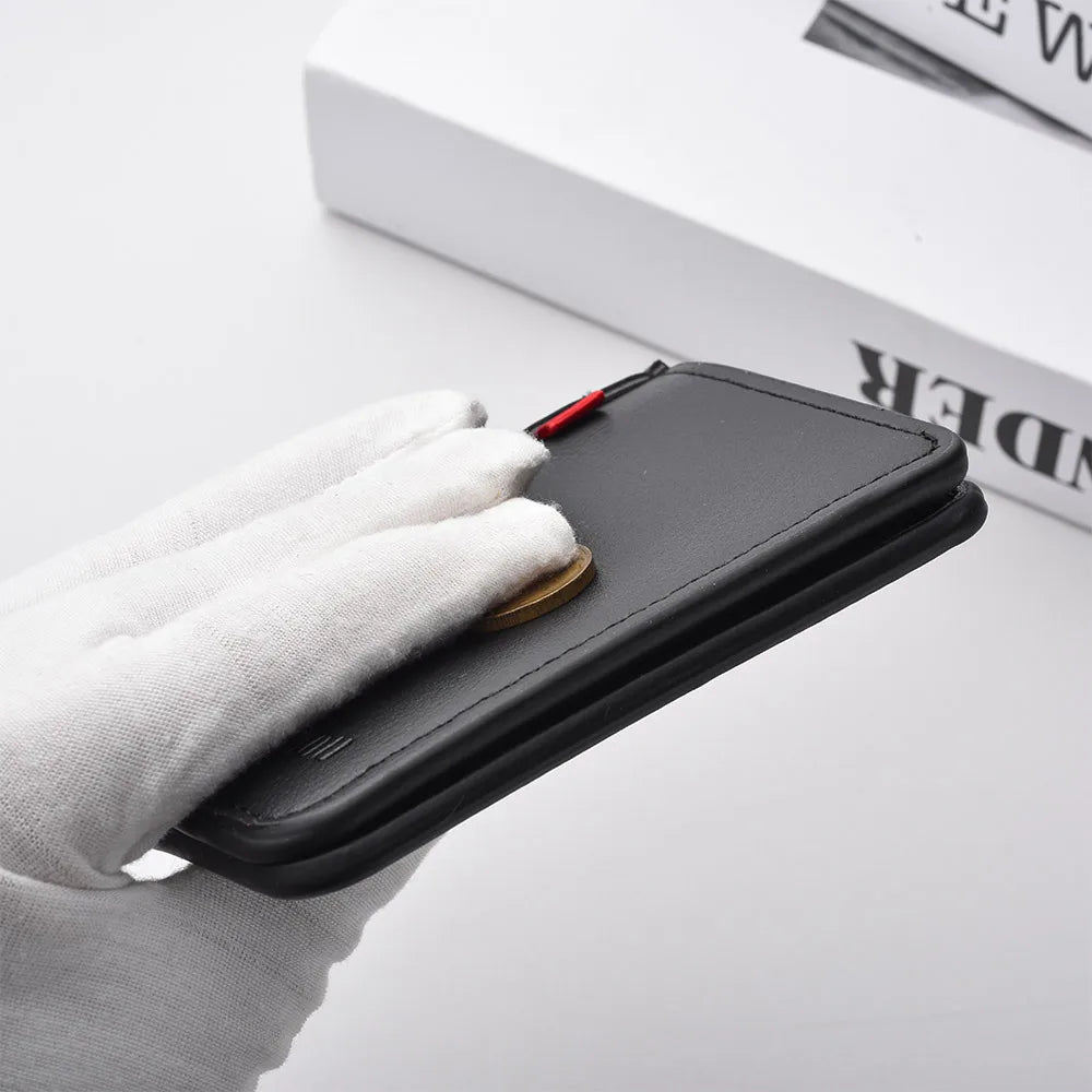 1Pc New Ultra-thin Mini Soft PU Leather Credit Card Wallet Holder