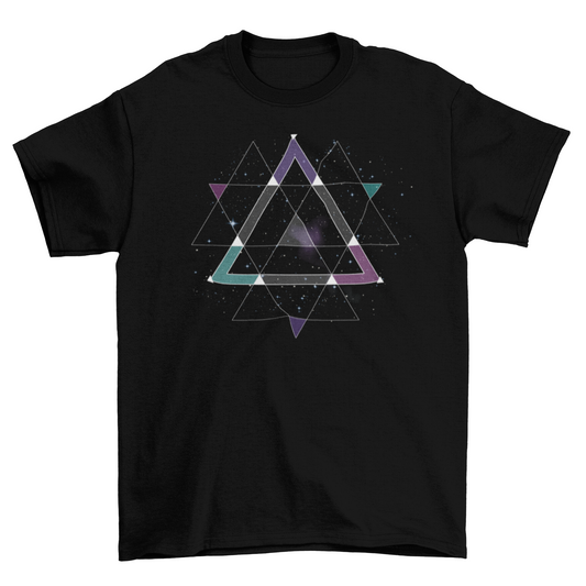 Geometric Space Graphic T-shirt