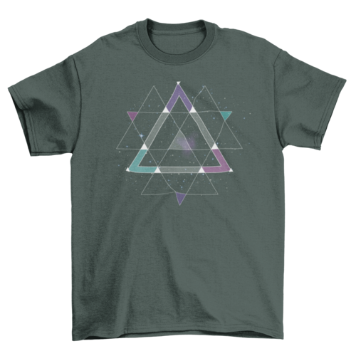 Geometric Space Graphic T-shirt
